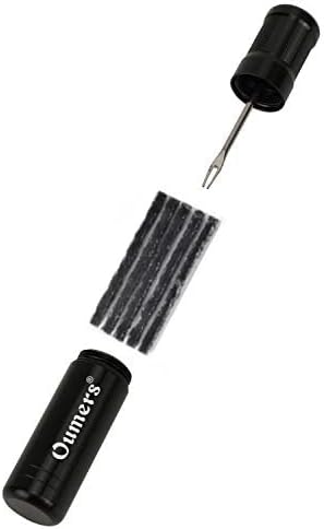 Oumers Tubeless Bike Tire Repair Tool Kit, Bike Tire Punctures with 5PCS Bacon Strips Plus Insertion Tool Tire Repair Fork Reamer...